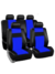 JUEGO FUNDA CUERINA IAEL COMPLETA NEGRA Y AZUL - comprar online