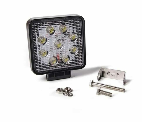 FARO AUXILIAR UNIVERSAL FARO CUADRADO LUZ DE TRABAJO LED 12/36V (85X20X85) 27W