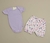 Conjunto body manga curta liso lilás e shorts corações - comprar online