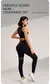 Conjunto de roupas ioga de duas peças para mulheres, leggings e top de cintura - buy online