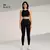 Conjunto de roupas ioga de duas peças para mulheres, leggings e top de cintura - online store
