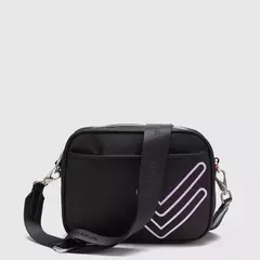 BANDOLERA NEGRA CHARLOTTE DOBLE CHECK