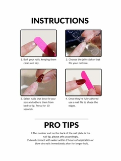Imagem do Unhas Postiças Decoradas Com Lixa 24 Peças/Unhas Postiças: Durabilidade, Praticidade e Muito Charme!