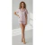 Pijama Feminino Rosa Listrado Cetim Premium Inspirado nas Victoria Secrets, Americano, amamentação, Maternidade, Pós cirúrgico