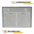 Campana extractora purificadora ac. inox. y vidrio de pared 600mm Gutstark Home Acero Inox 60x41x42.5cm 900 m3/coci