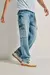 Pantalón jean cargo masculino bota recta