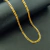 Corrente Cordão Grummet Aço inoxidável Banhado a Ouro 18K + Pingente Cruz Vazada - Invictus Imports 