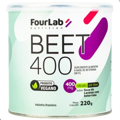 Suplemento Nitrato Beet 400 Fourlab 220G Laranja Beterraba