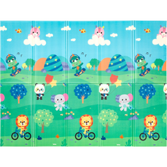 Tapete Dobrável Zoo Impermeável Dupla Face 146x195cm Buba