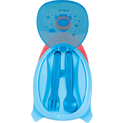 Kit Refeição Infantil Foguete Com Divisórias talheres Buba - Ciclo Power Bike Shop