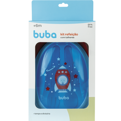 Kit Refeição Infantil Foguete Com Divisórias talheres Buba - loja online