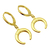 Brinco Argola Lua Nova (Banho Ouro 24K)
