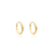 Brinco Argola Texturizada PP (OURO 18K)