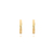 Brinco Argola Texturizada PP (OURO 18K) - Golden Reserve