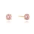 Brinco Circular Safira Rosa (4mmX4mm) (OURO 10K) - comprar online