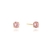 Brinco Circular Safira Rosa Infantíl (3mmX3mm) (OURO 10K) - comprar online