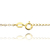 Colar Cadeado Aberta c/ Crucifixo e Gotas de Zircônia Branca (TAG 24k) (Banho Ouro 24k) - Golden Reserve