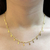 Colar Hastes c/ Crucifixo (Banho Ouro 24k)