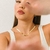 Colar Lacraia 4,3mm (Fecho Tradicional) (TAG 24K) (Banho Ouro 24k) - comprar online