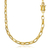 Corrente Carrier Arredondada 5,3mm x 60cm (Fecho Canhão Duplo) (Banho Ouro)