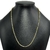 Corrente Carrier Quadrada (Cubinho) 2,3mm (Fecho Canhão) (Banho Ouro 24K) - comprar online