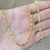 Corrente Carrier Quadrada (Cubinho) 2,8mm x 70cm(Fecho Canhão) (Banho Ouro 24k) - comprar online