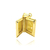 Pingente Bíblia Recordações MIni (1,9cmX1,3cm) (Banho Ouro 24k) na internet