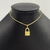 Pingente Cadeado Chapado (2,2cmX1,4cm) (Banho Ouro 24k) - comprar online