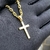 Pingente Crucifixo Chapado (2,8cmX1,6cm) (Banho Ouro 24K) na internet
