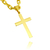 Pingente Crucifixo Chapado (2,8cmX1,6cm) (Banho Ouro 24K)