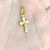 Pingente Cruz com Cristo sobre (INRI) P (2cmX1,2cm) (Banho Ouro 24k) na internet