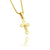 Pingente Cruz com Cristo sobre (INRI) P (2cmX1,2cm) (Banho Ouro 24k) - comprar online