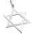 Pingente Estrela de Davi (2,7cmX2,3cm) (PRATA 925) - comprar online