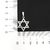 Pingente Estrela de Davi (2,7cmX2,3cm) (PRATA 925) - loja online