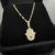 Pingente Hamsa Cravejado (1,4cmX1,1cm) (OURO 10K) - Golden Reserve