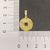 Pingente Moeda da Sorte Japonesa (2cmX1,8cm) (Banho Ouro 24k) - comprar online