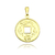 Pingente Moeda da Sorte Japonesa (2cmX1,8cm) (Banho Ouro 24k)