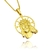 Pingente Rosto de Cristo Coroa (2,6cmX2cm) (Banho Ouro 24k) - comprar online