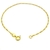 Pulseira 3 por 1 1,6mm (Fecho Tradicional) (TAG 18K) (Banho Ouro 18K) na internet