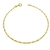 Pulseira 3 por 1 1,6mm (Fecho Tradicional) (TAG 18K) (Banho Ouro 18K)