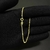 Pulseira Carrier Cadeado 2mm (Fecho Tradicional) (TAG 18K) (Banho Ouro 18k) - Golden Reserve