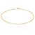 Pulseira Carrier Quadrada (Cubinho) 1mm (Fecho Tradicional) (TAG 18K) (Banho Ouro 18k)