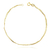 Pulseira Grumet 2mm x 22cm (Fecho Tradicional) (TAG 24K) (Banho Ouro 24k)