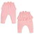 Calça laço e babado Rosa