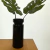 Vaso decorativo Verga preto em cerâmica 12x12x28,5 cm - comprar online