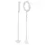 Argola Corrente Estrela - Prata 925