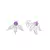 Brinco Três Pétalas - Prata 925 - comprar online