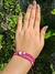 Conjunto pulseiras macrame rosa regulável na internet