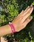 Conjunto pulseiras macrame rosa regulável - loja online