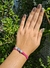 Pulseira macrame rosa com miçangas regulável - comprar online